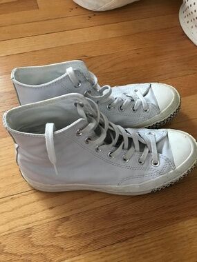 White Leather converse